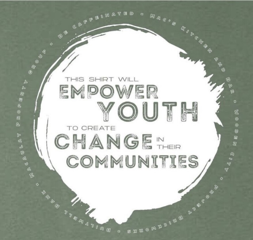 A T-shirt for Be the Change Youth Initiative.