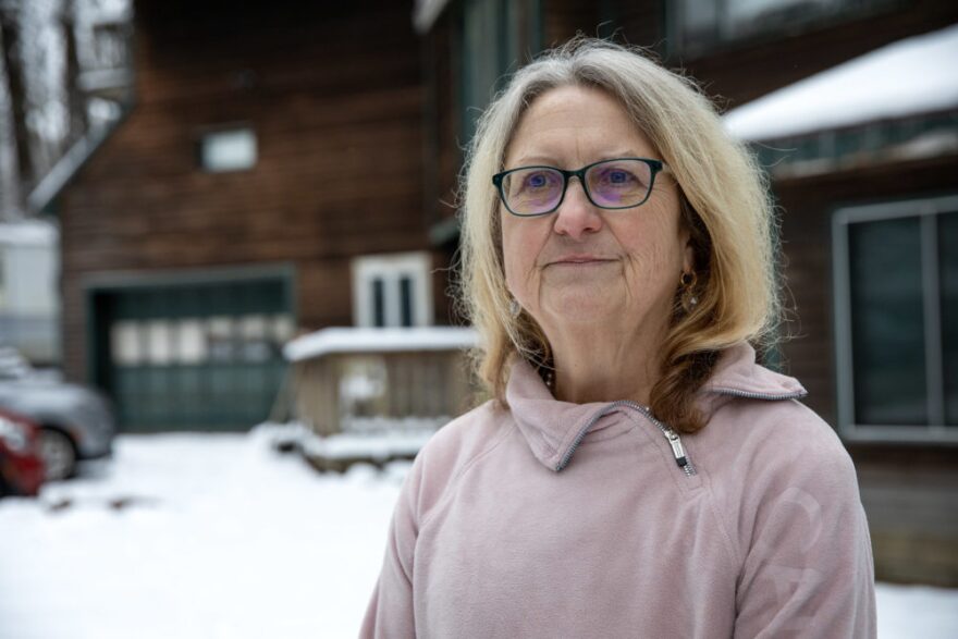 Wendy Thomas at her home in Merrimack, New Hampshire.