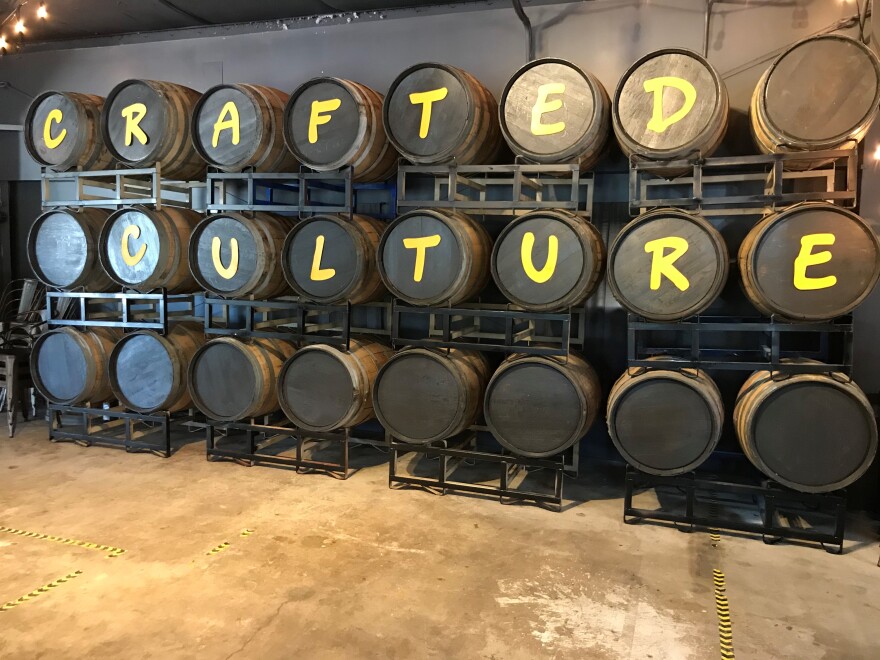 Inside the Crafted Culture Brewing Company in Gahanna.