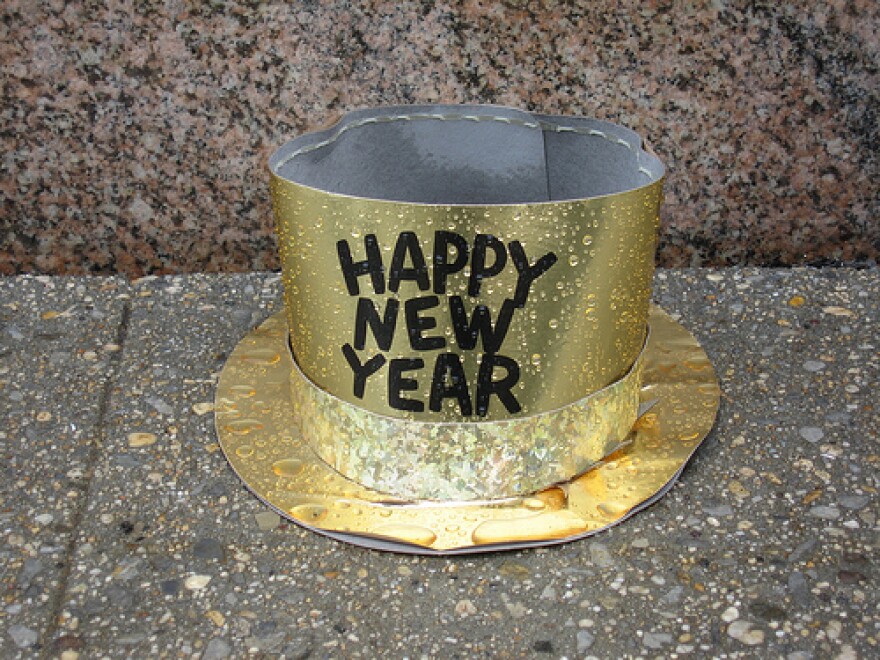 A discarded Happy New Year hat in New York in 2008. (Via Flickr/adamsofen)