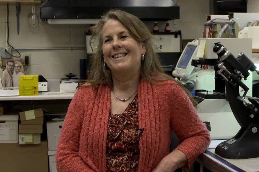 Sharon Marsh has worked in the lab since 1983.