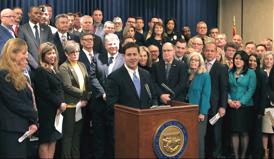Arizona Gov. Doug Ducey's moves against opioid over-prescribing initially faced resistance from the state's medical associations.