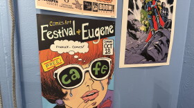 This years Comic Arts Festival of Eugene poster, designed by Katie Skelly, Oct. 9, 2026.