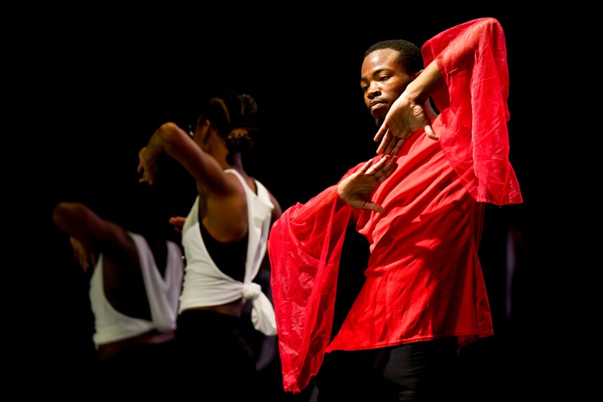 Central Visual and Performing Arts High School dance students perform on Monday, May 15, 2023, during a community showcase at the school in Southwest Garden.