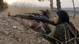 Fighters of the Syrian Democratic Forces in Syrian Kurdistan. (Courtesy of Cohen Media Group)