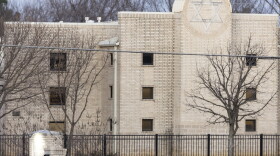 The Congregation Beth Israel synagogue is shown, Sunday, Jan. 16, 2022, in Colleyville, Texas. A man held hostages for more than 10 hours Saturday inside the temple. The hostages were able to escape and the hostage taker was killed. (Brandon Wade/AP)