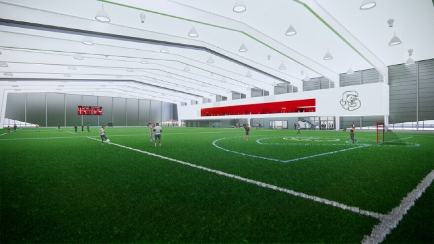 Cornell plans to build artificial turf fields to meet the needs of its student body. Environmental advocates say artificial turf poses numerous health and pollution concerns. (Sasaki Associates/Cornell)