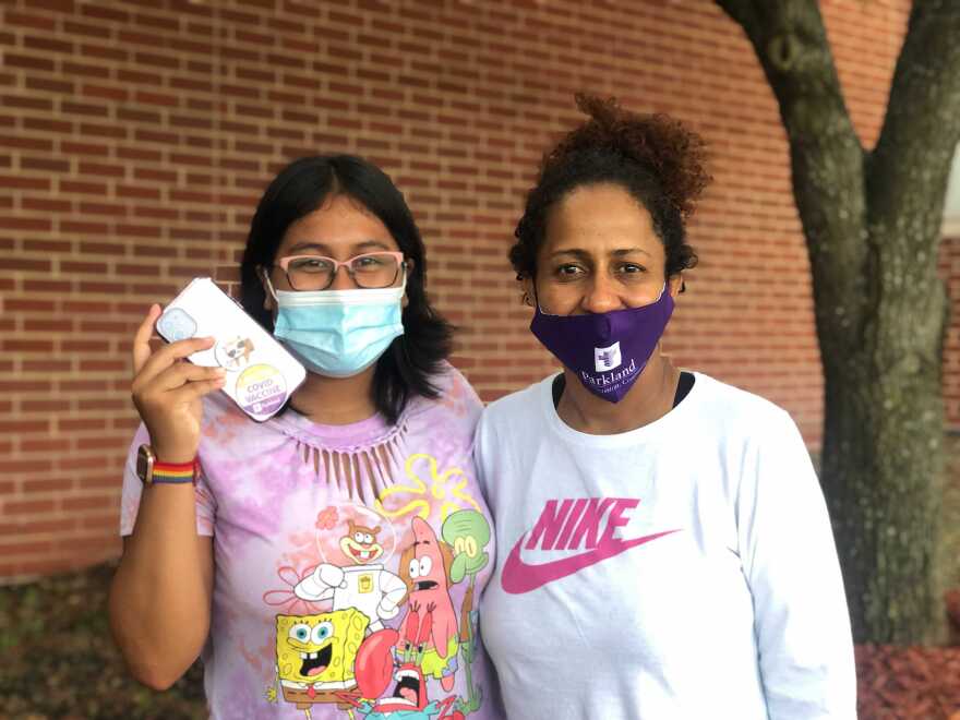 Emily Garcia and her mom Carla Sanchez.