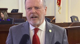 North Carolina Senate leader Phil Berger, R-Rockingham, speaks to reporters in the Legislative Building in Raleigh, N.C., on Nov. 16, 2021. The North Carolina Supreme Court is revisiting this week whether a previous combination of justices got it wrong on big cases involving redistricting and photo voter identification. The justices will hold rehearings in the matters on Tuesday and Wednesday. (AP Photo/Gary D. Robertson)