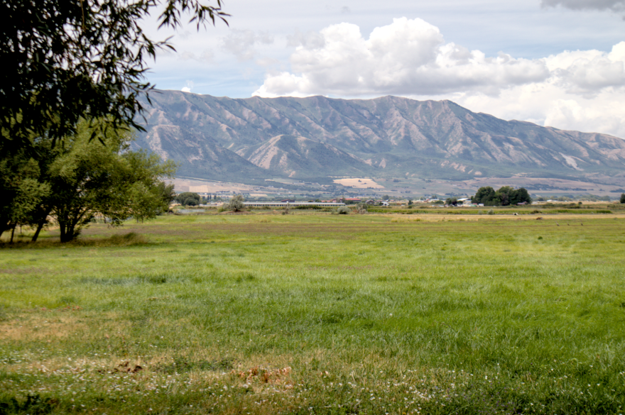 Sheri Schiess' farm in Nibley. She and her husband, Boyd, entered the land into a conservation agreement that spares it from future development.