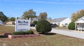 The Holly Plaza housing complex in Holly Ridge in Onslow County.