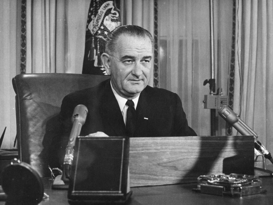 President Johnson addresses the nation on Dec. 2, 1963. Like FDR, Johnson was able to maneuver his allies in Congress and sequence his moves so that each achievement made the next one more doable.