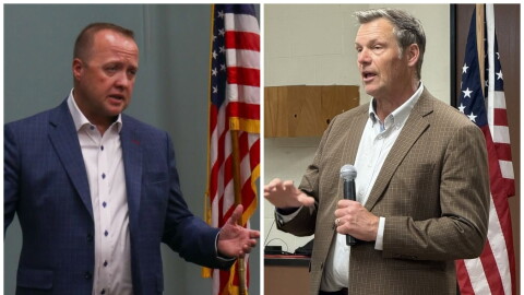 Both candidates speaking to Kansans on the campaign trail