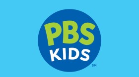 PBS Kids logo on a light blue background