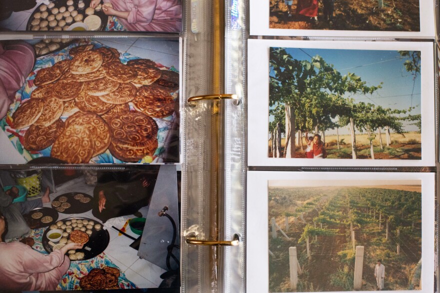 Photos from a family vacation to Syria show baking bread and grape leaf vineyards.