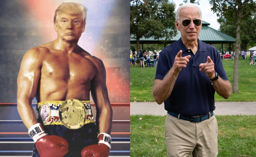 Donald Trump last year tweeted a picture of his face superimposed on the famous Rocky pose. It was a baffling attempt at hypermasculinity compared to Joe Biden's attempts to present a 'cool' aesthetic.