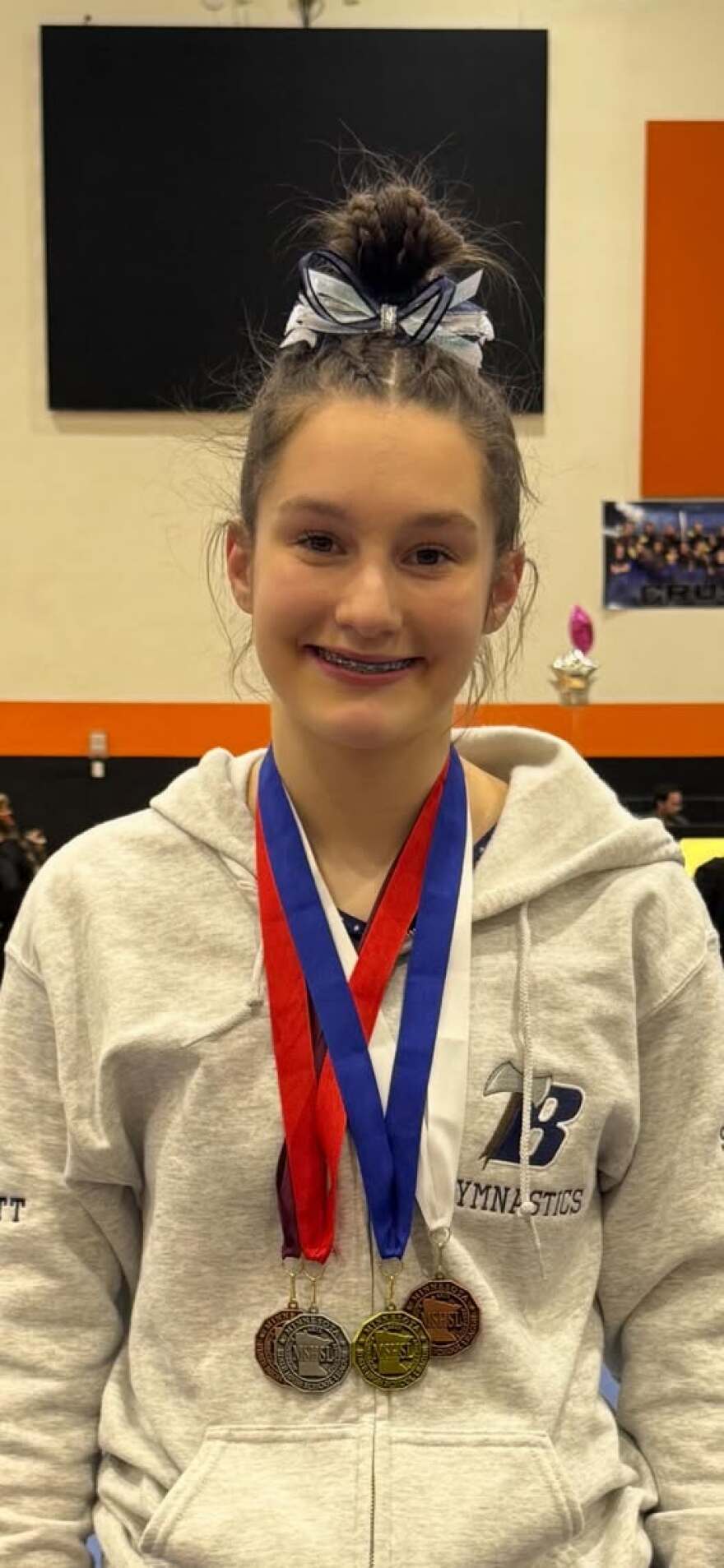 Bemidji senior Aubrey DeWitt will compete in the 2025 all-around competition at the state gymnastics meet.