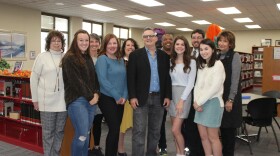 Author Gilbert King visited with students from Tippecanoe High School's Center for Performing Arts