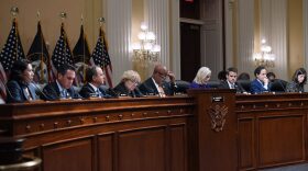US congressional committee investigating the January 6 attack at the Capitol meet to vote on criminal contempt charges for Steve Bannon, one of former President Donald Trump's closest allies at the Cannon Office Building in Washington, DC.