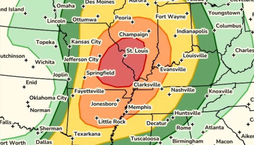 St. Louis upgraded to a level 4 out of 5 threat for severe weather | STLPR