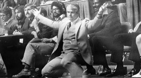 UNC-Charlotte coach Lee Rose reacts during an NCAA basketball game against Michigan on March 19, 1977, in Lexington, Ky. Rose, a former men’s college basketball coach who led Purdue and Charlotte to the Final Four, died Tuesday, April 5, 2022, in Charlotte. He was 85. The school did not provide a cause of death.