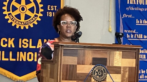 Rock Island-Milan Schools Superintendent Dr. Sharon Williams gives her annual "State of the Schools" address Tuesday, Sept. 8 at the QC Botanical Center, Rock Island.