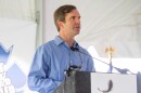 Governor Andy Beshear speaking at an economic development event in Henderson in 2022