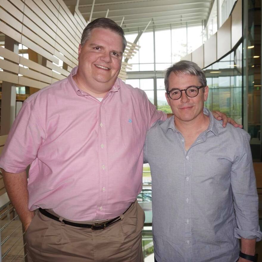 Joe Donahue and Matthew Broderick