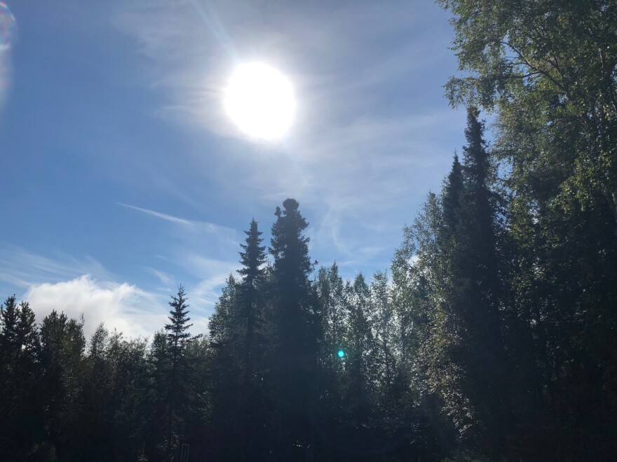 A warm fall day in Fairbanks.