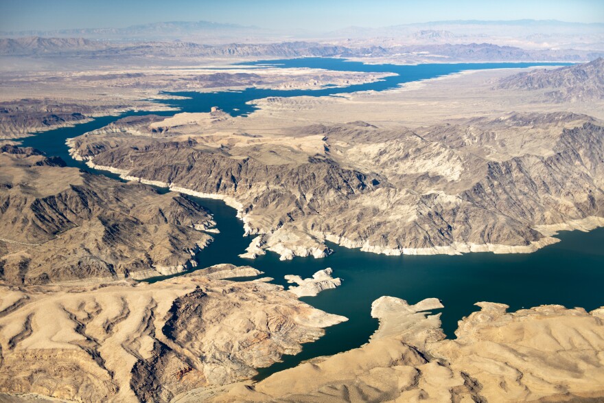 Lake Mead and the rest of the Colorado River system are shrinking rapidly. The U.S. Bureau of Reclamation has called for new conservation measures, asking states to conserve a tremendously large amount of water, and giving them a 60-day timeline to formulate a plan for those reductions.