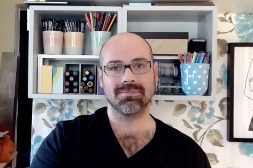 Tom Phelps is a licensed mental health counselor. He organized EMDR therapy over zoom after Monday night's military trainings disturbed many people in Bloomington.