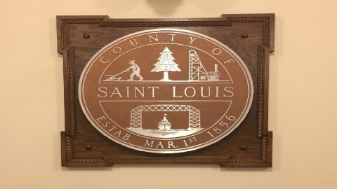 The framed seal of St. Louis County, Minnesota.