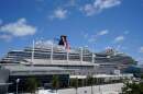 Carnival Cruise Line's Carnival Horizon cruise ship is shown docked at PortMiami, Friday, April 9, 2021, in Miami. (Wilfredo Lee/AP)