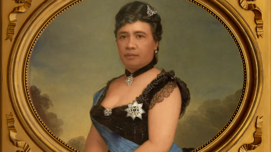  Portrait of Queen Lili‘uokalani by William F. Cogswell from 1891-92