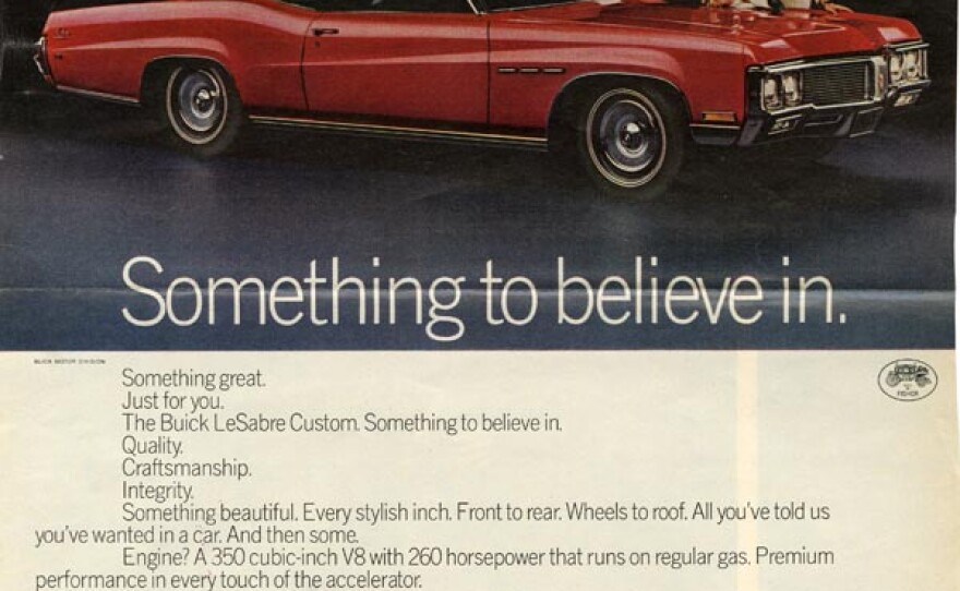 An advertisement for Buick automobiles 