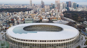 The Japan National Stadium in Tokyo, where the 2021 Summer Olympics opening and closing ceremonies, as well as track and field events, will be held.