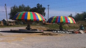 Rides are being set-up at the new Bell's location in far West Tulsa.