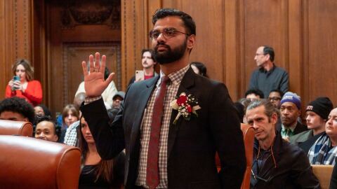 Tanmay Shah was sworn in as Cleveland's new Ward 12 council member, representing the West Side's Edgewater and West Boulevard neighborhoods.