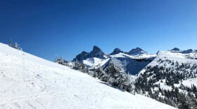 Snowy mountains.
