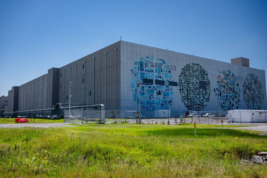 The Google data center at MidAmerica Industrial Park is photographed in Pryor on Tuesday, July 7, 2026.