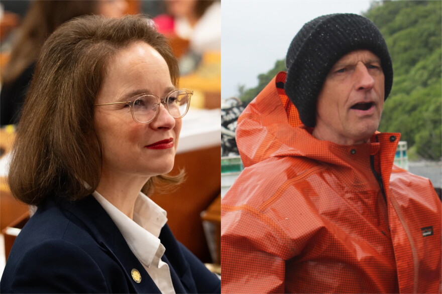 Rep. Sarah Vance (left) and Brent Johnson (right)