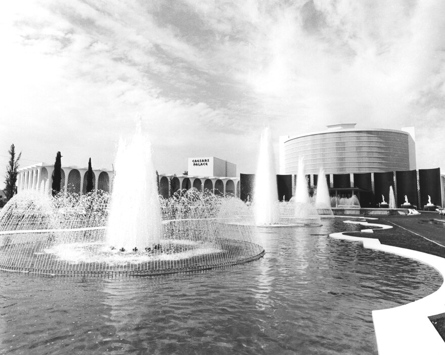 Caesars Palace fountains and hotel 09/29/66