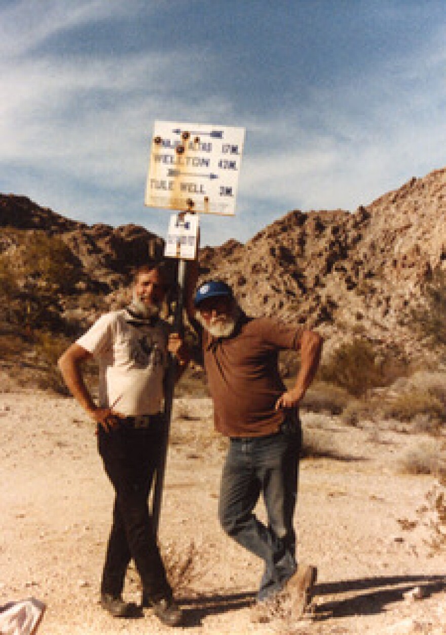 Jack Loeffler (right) with Ed Abbey.