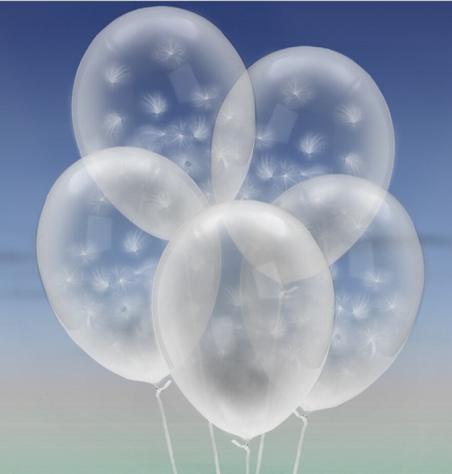 Mockup of the milkweed balloons