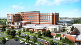 Rendering of the planned Marriott Hotel and Conference Center at UNC Charlotte.