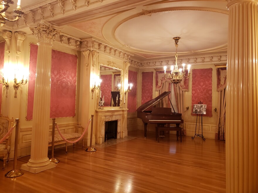 This room in the Moss Mansion in Billings doubled as the Oval Office in the miniseries "Son of Morning Star."