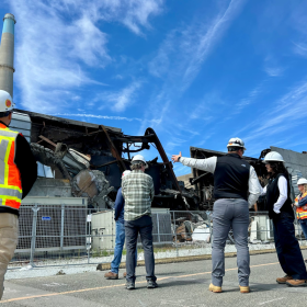 Deputy Regional Administrator Cheree Peterson tours the Moss Landing Vistra site with the EPA emergency response team and Vistra.