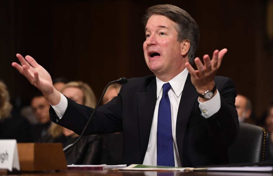 Supreme Court nominee Judge Brett Kavanaugh testifies before the Senate Judiciary Committee.