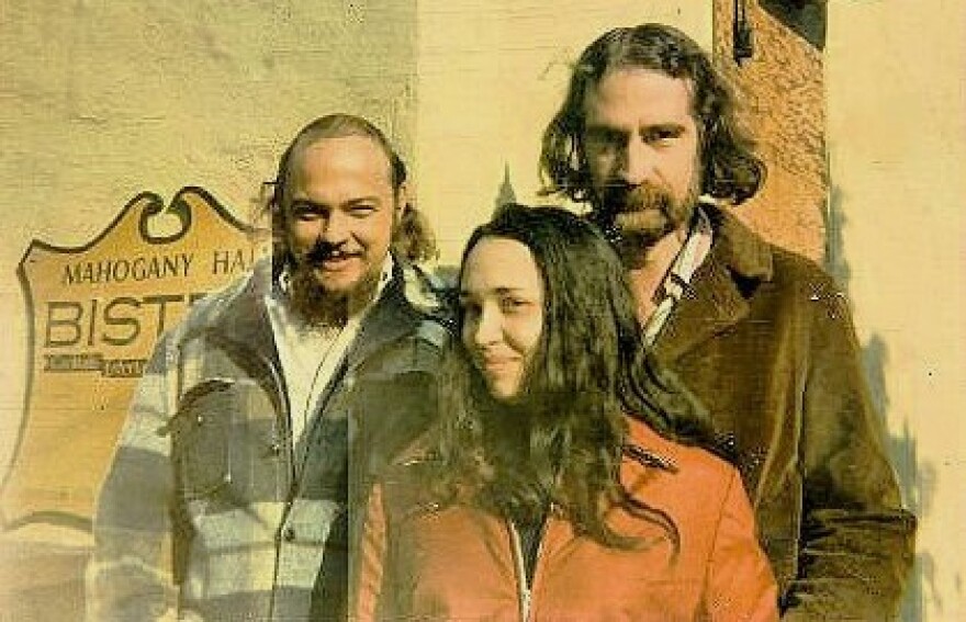 Tom McGreevey (back right) with WEBN-FM coworker Ty Williams and Williams' wife Sandy in the late 1960s.