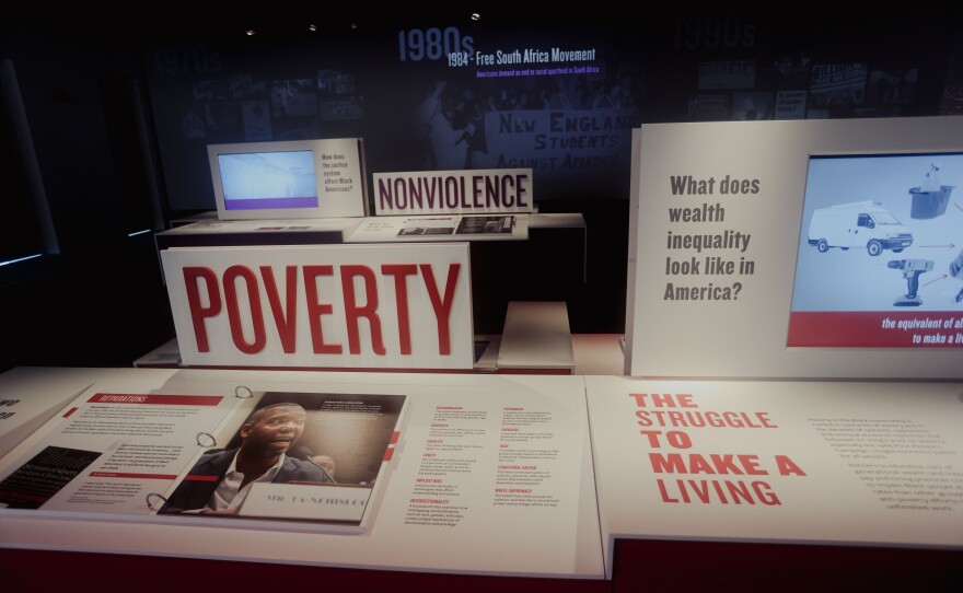 Contemporary issues are the focus of exhibits in the National Civil Rights Museum's new Legacy Experience.